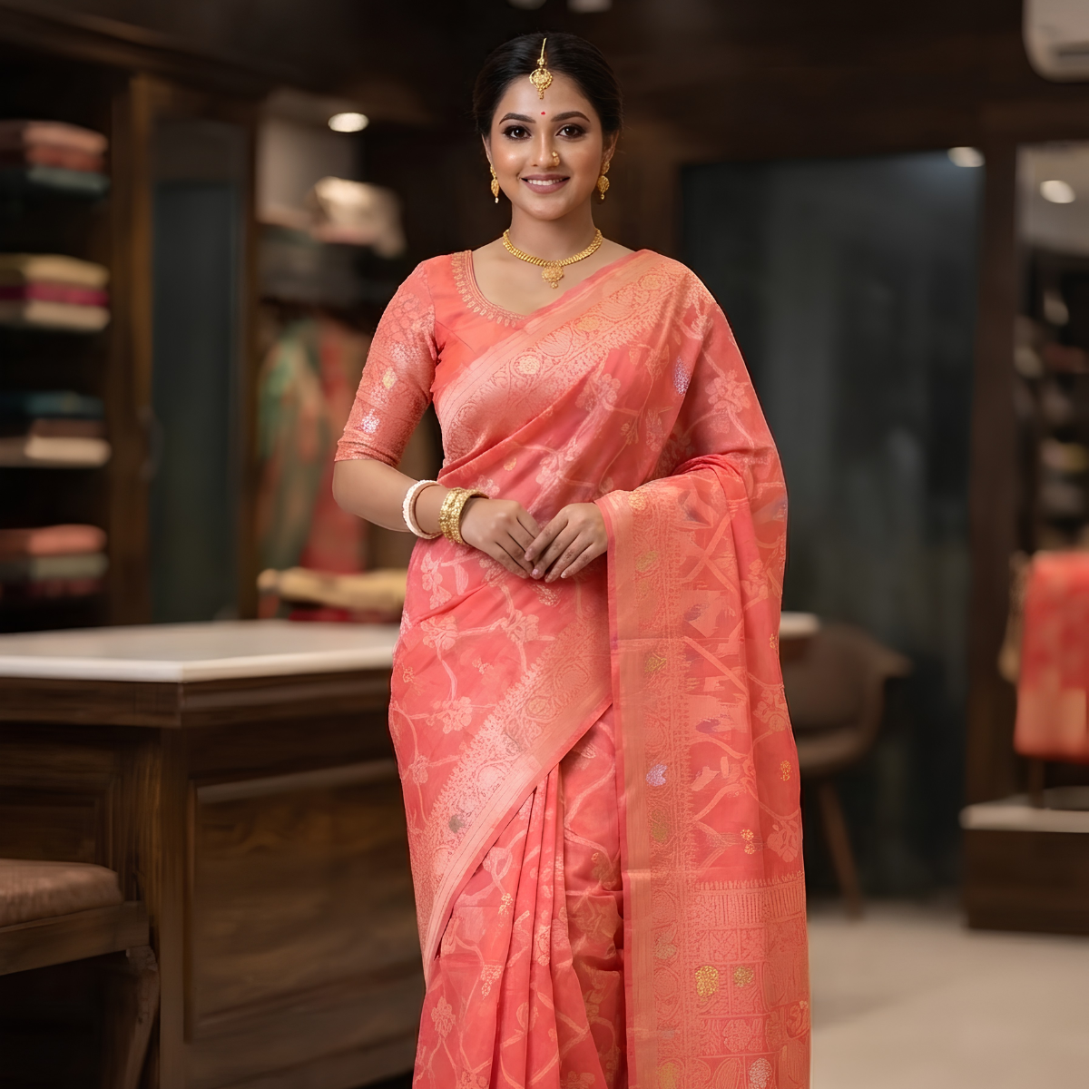 🌸 ঐতিহ্যের ছোঁয়ায় নিজেকে সাজান প্রিমিয়াম জামদানিতে